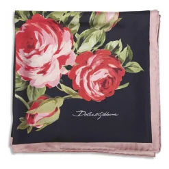 Jedwabna apaszka Foulard w kwiatowy wzór