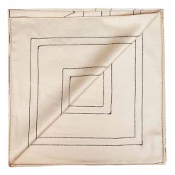 Jedwabna apaszka z haftowanym monogramem