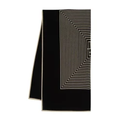 Jedwabna Apaszka z Monogramem na Środku