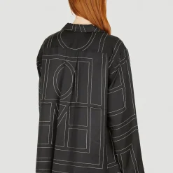 Jedwabna Koszula z Monogramem