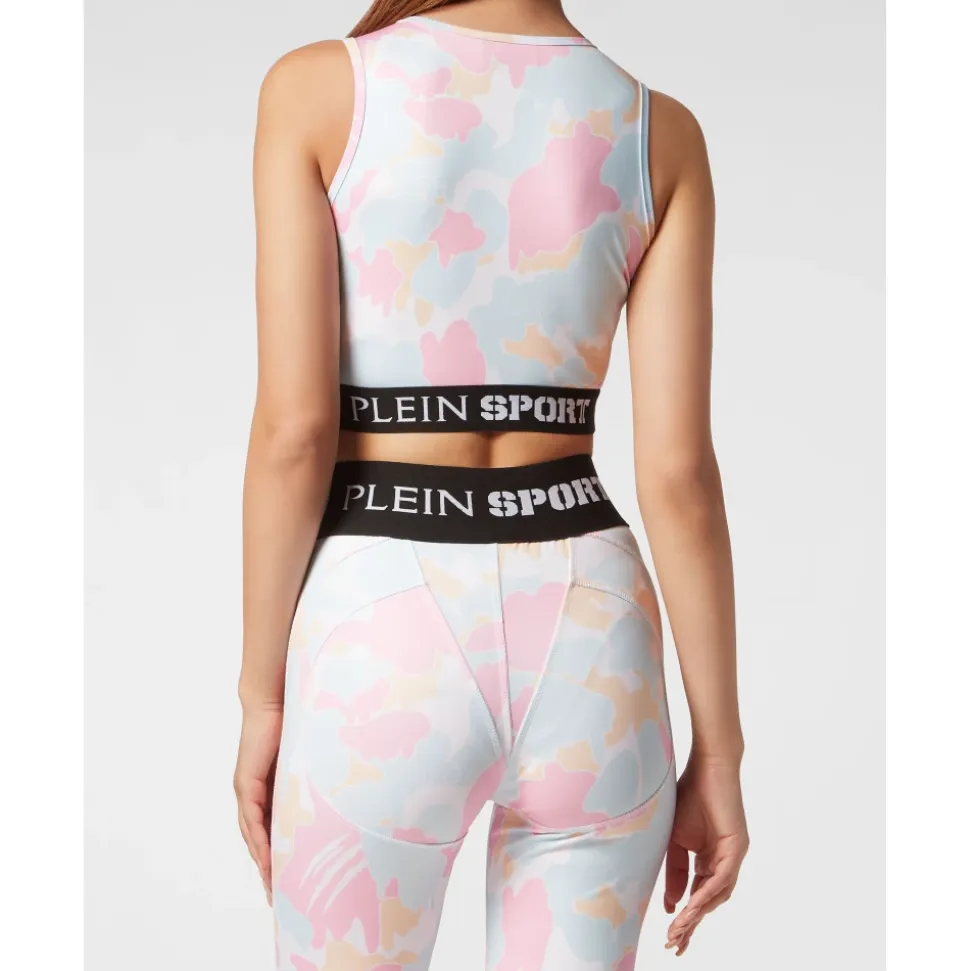 Jogging Cropped Top Camouflage