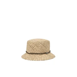 Kapelusz typu bucket z plecionki