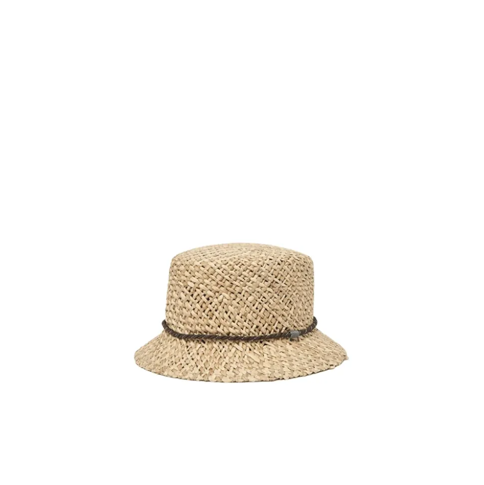 Kapelusz typu bucket z plecionki