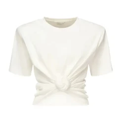 Knotted Ribbed T-Shirt