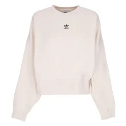 Krótka Bluza Damska Essentials z Okrągłym Dekoltem