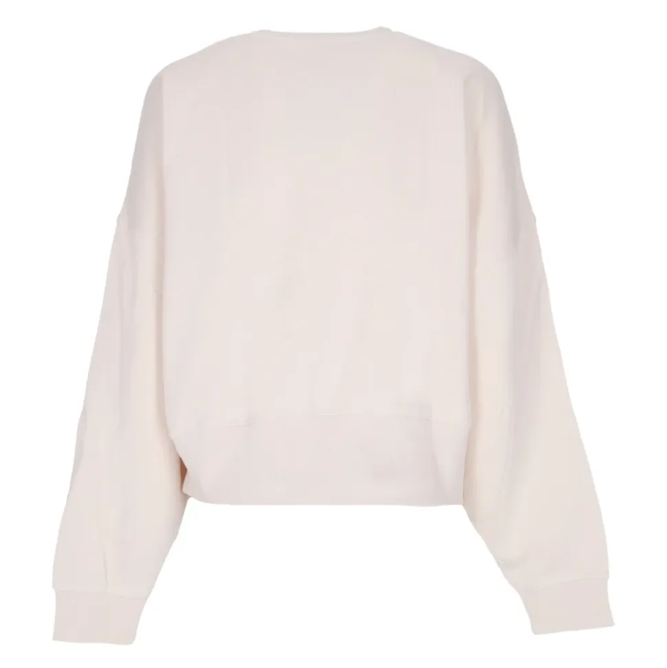 Krótka Bluza Damska Essentials z Okrągłym Dekoltem