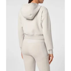 Krótka Bluza z Kapturem