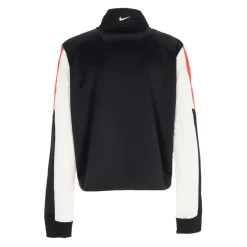Krótka Damska Track Top Czarny/Czerwony/Biały