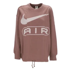 Lekki Sweter z Dekoltem Okrągłym Damski Smokey Mauve