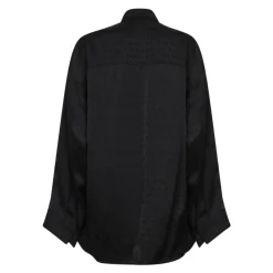 Logo Jacquard Satin Shirt