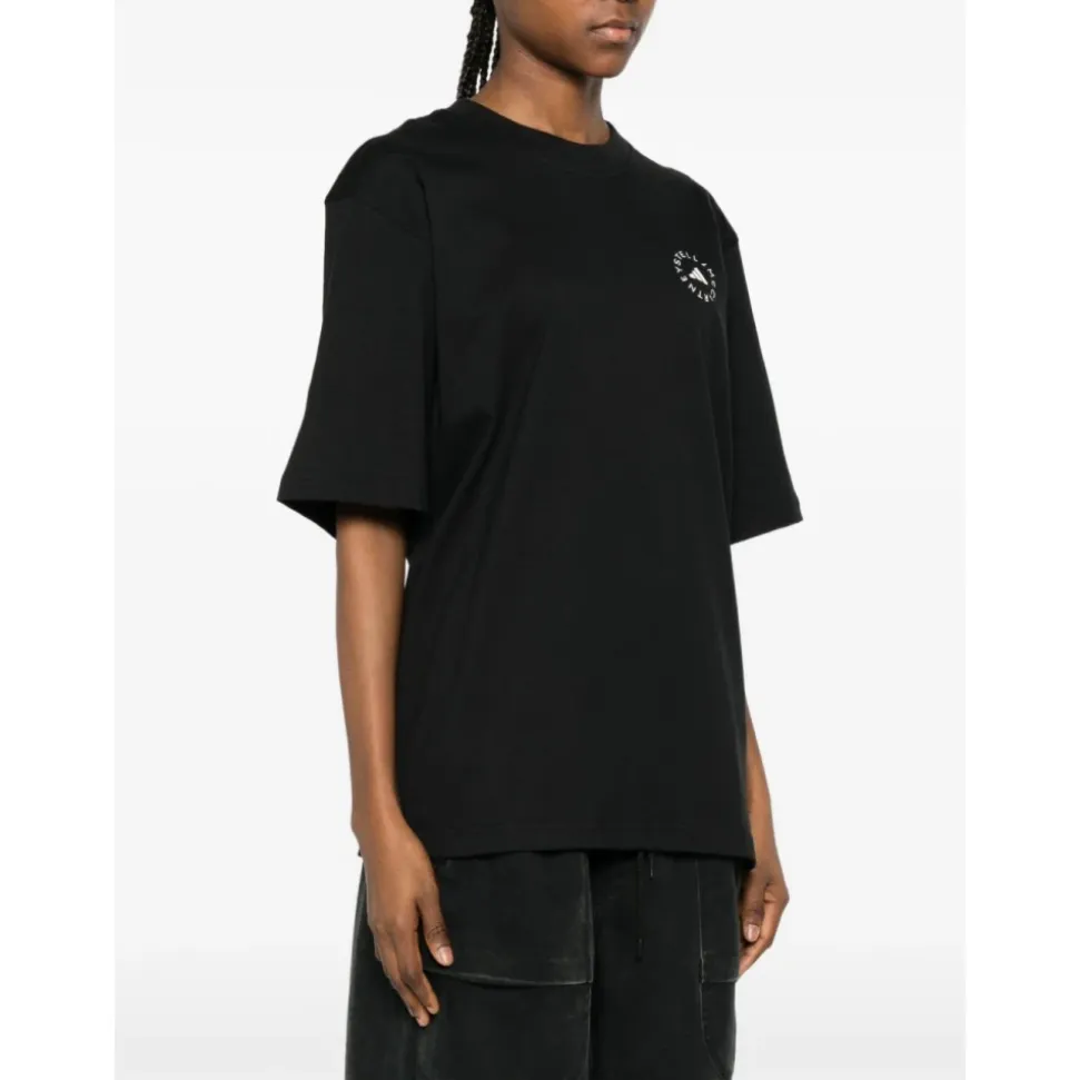 Logo Round Neck Cotton T-Shirt