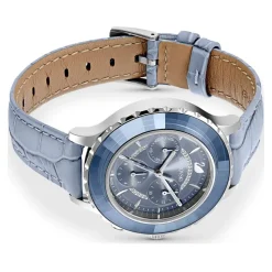 Lux Chrono Blue Leather Watch