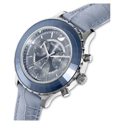 Lux Chrono Blue Leather Watch