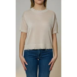 Maglia girocollo Damage Lurex