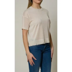 Maglia girocollo Damage Lurex