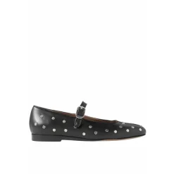 Mary Jane Studded Ballerina Flats