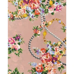 Mazzolini di Fiori Print Jedwabny Twill Szal