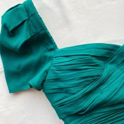 Midi Sukienka Dark Green Iris
