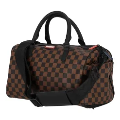 Mini Francuska Maszyna Torba Duffle Brązowa/Czarna