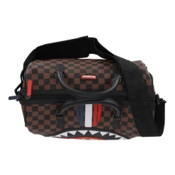 Mini Francuska Maszyna Torba Duffle Brązowa/Czarna