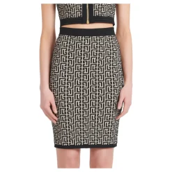 Monogram Knit Skirt