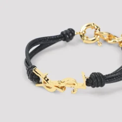 Multi-strand Cassandre Leather Bracelet