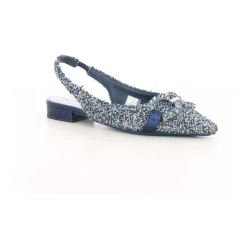 Niebieskie Buty Damskie Stylowy Model