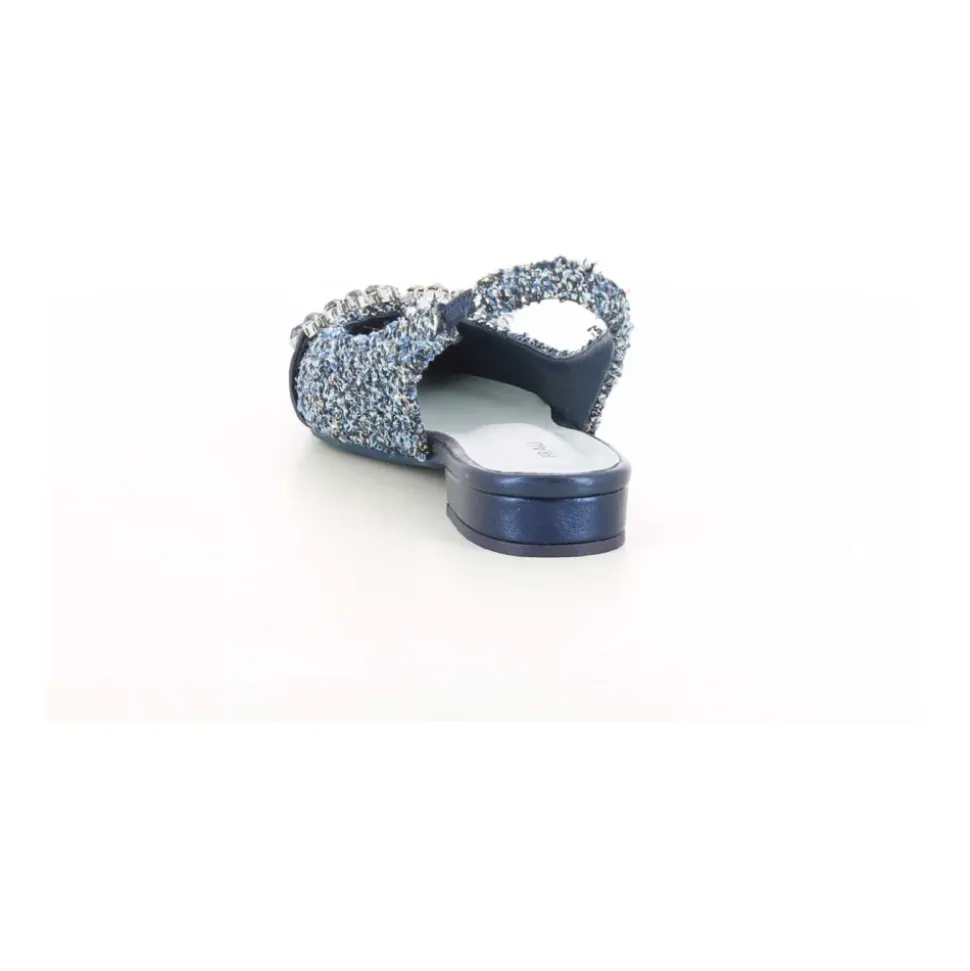 Niebieskie Buty Damskie Stylowy Model