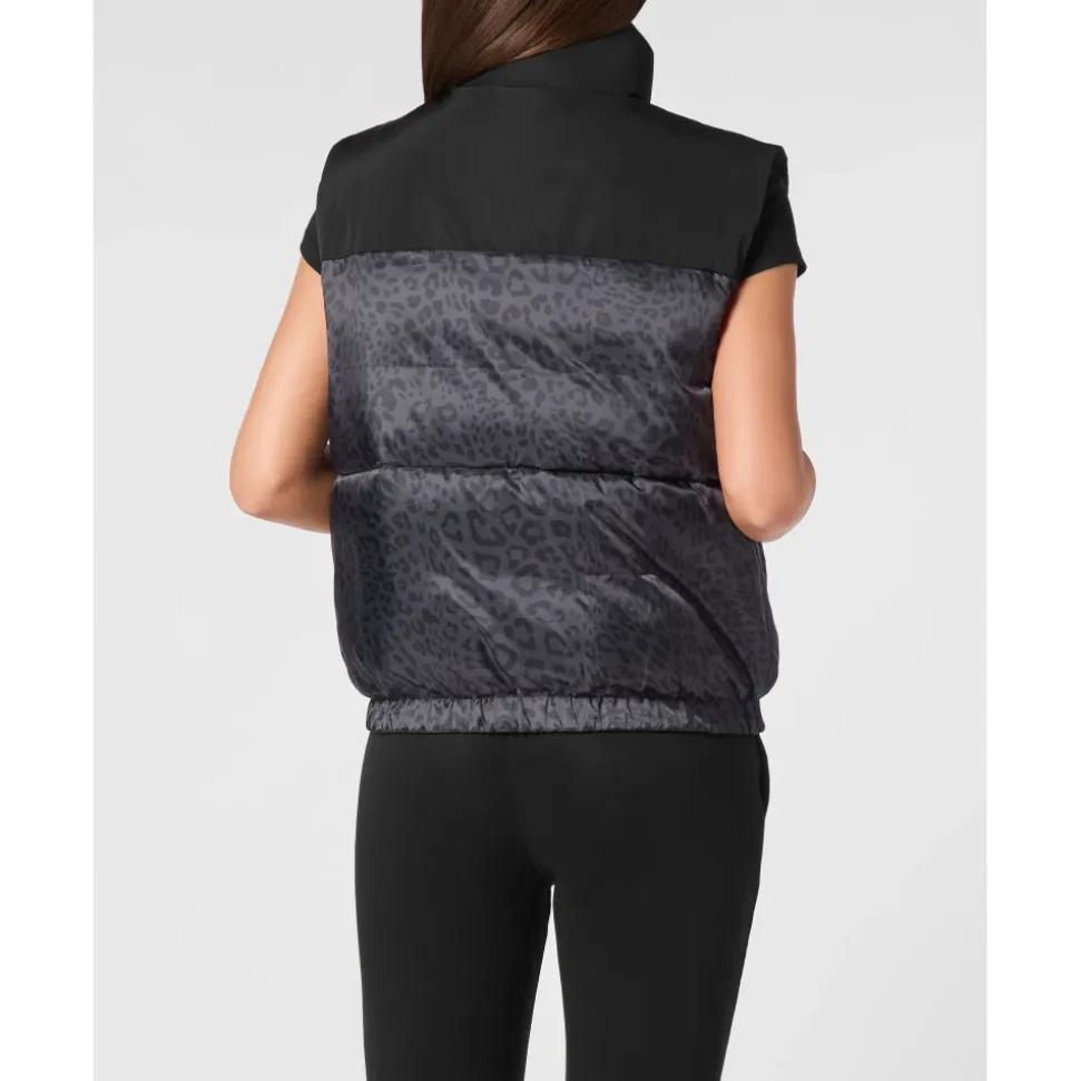 Padded Vest Leopard