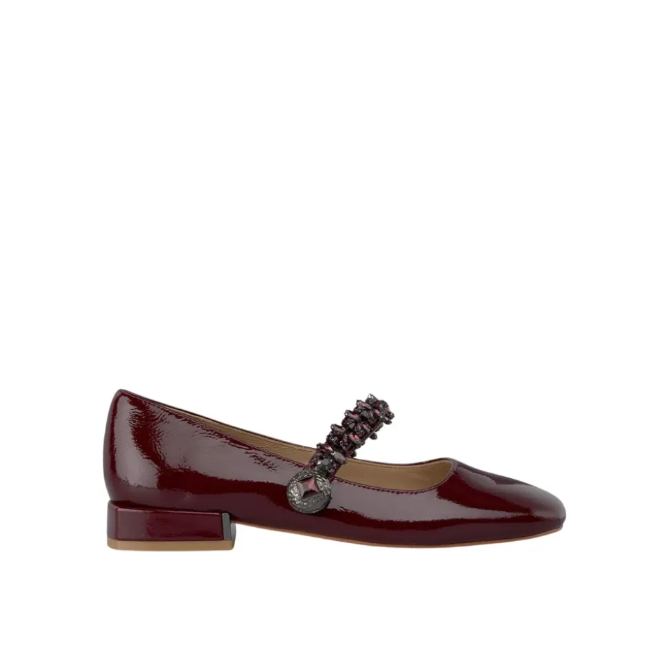 Płaska buty pasek klejnot