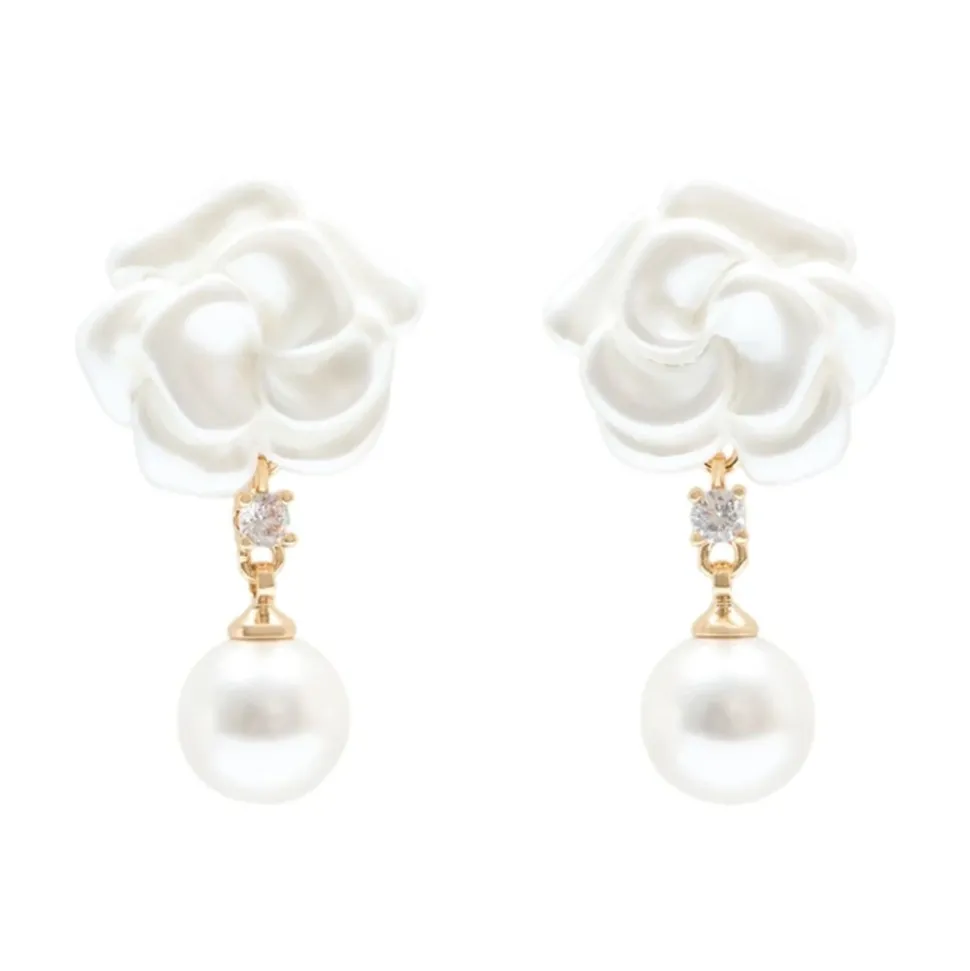Pearl Flower Earrings