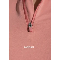Plant-Stretch Zipped Short Sleeve Top