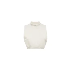 Prążkowany Top Bez Rękawów Racerback