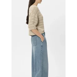 Pullover mit Ajour-Muster
