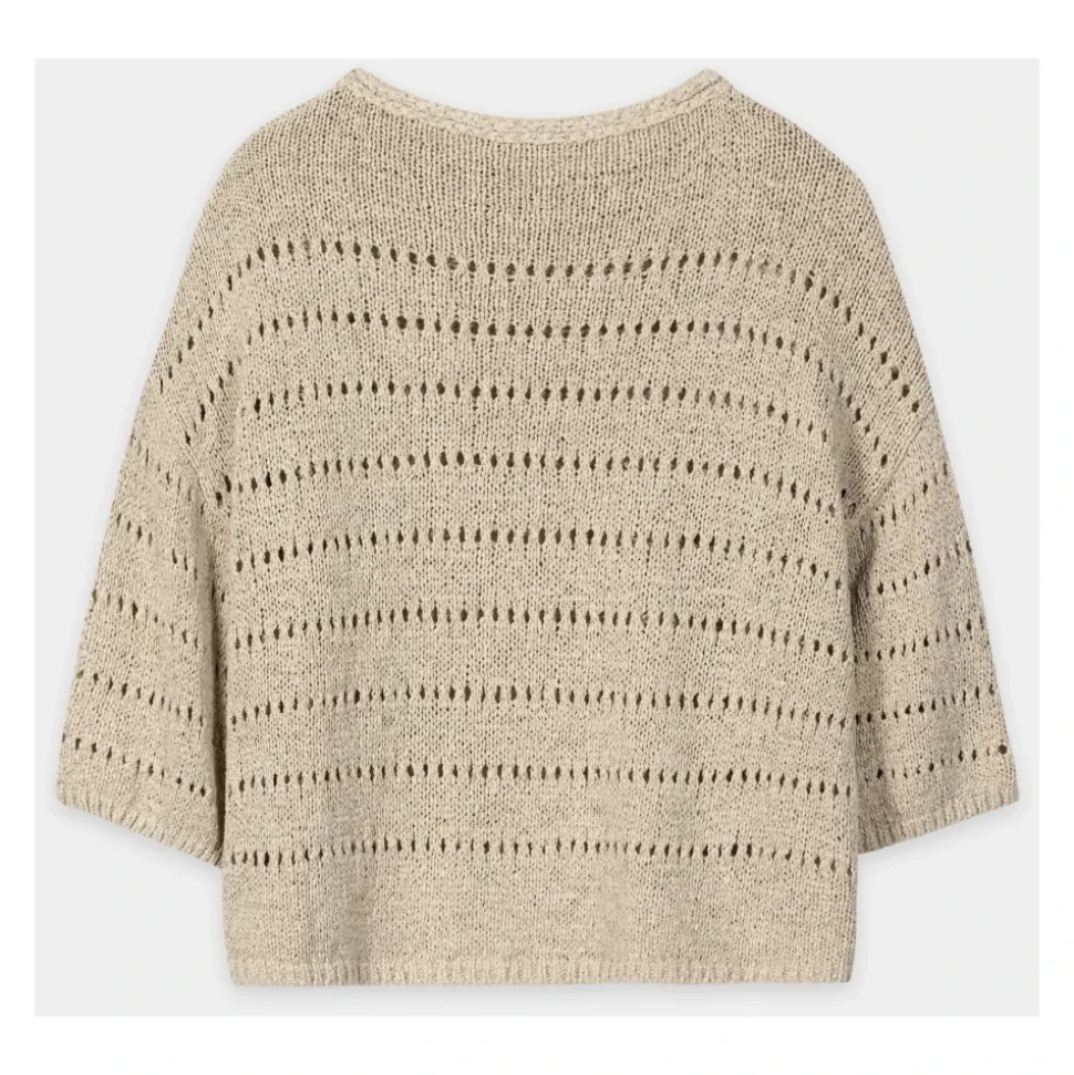Pullover mit Ajour-Muster