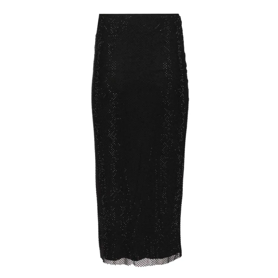 Rhinestone Midi Skirt