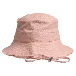 Różowy bawełniany kapelusz typu bucket hat