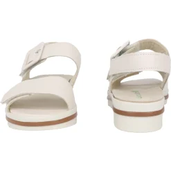 Sandał damski na szeroką stopę - off white
