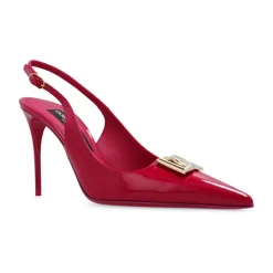 Skórzane buty na obcasie