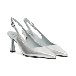 Skórzane czółenka Slingback Frans