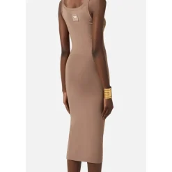 Slim Knit Midi Dress
