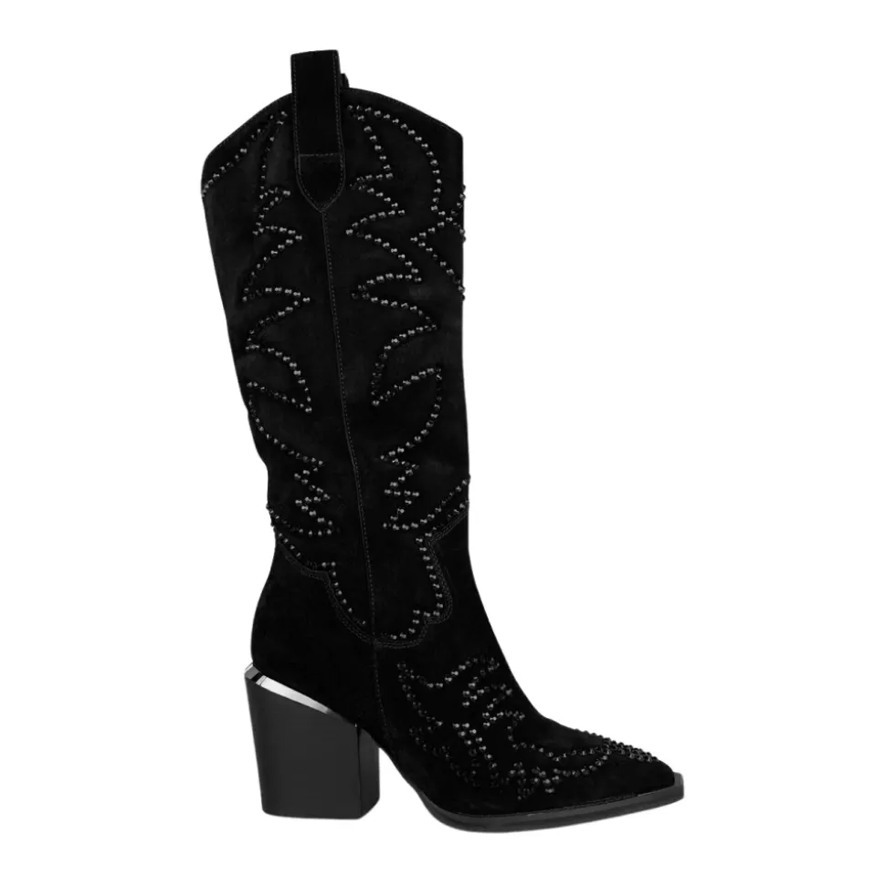 Studded Skórzane Buty Cowboy