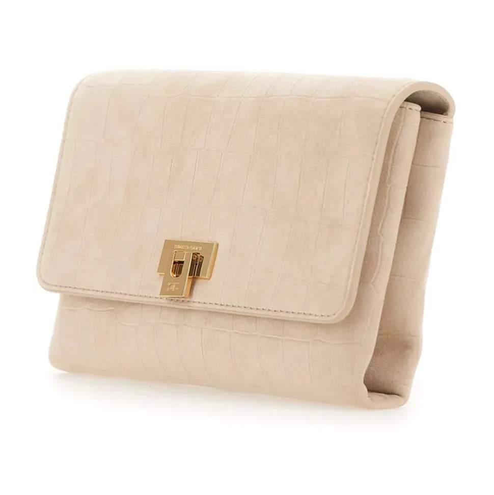 Suede Clutch Bag