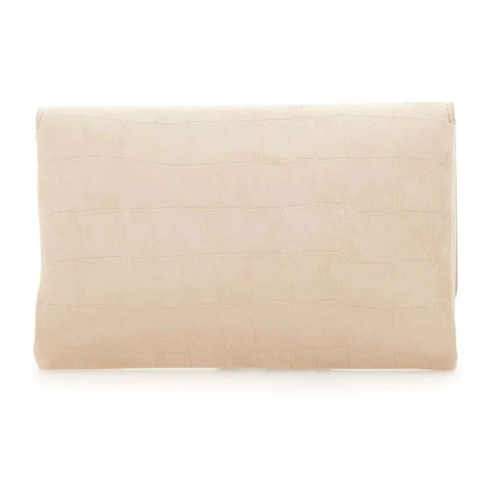 Suede Clutch Bag