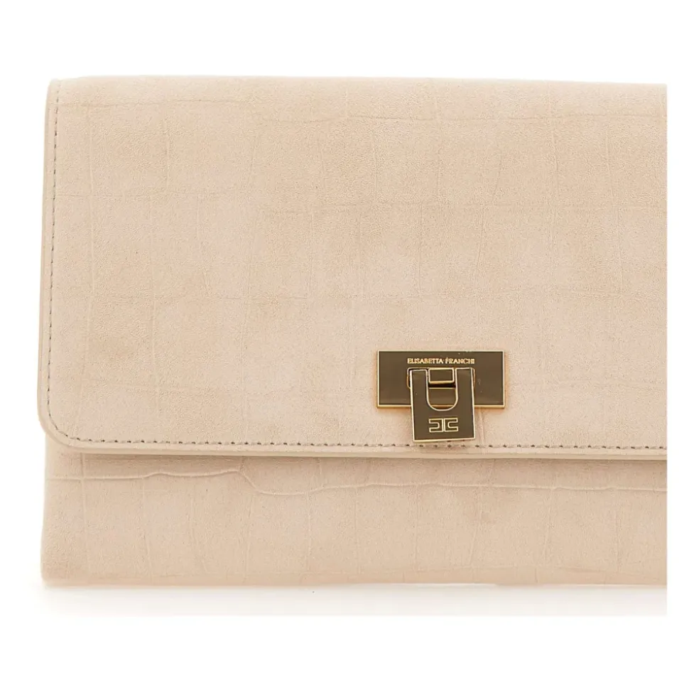 Suede Clutch Bag