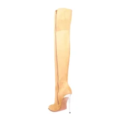 Suede Over-the-Knee Stiletto Buty