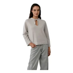 Sweter z dekoltem w kształcie kropli z wełny i kaszmiru