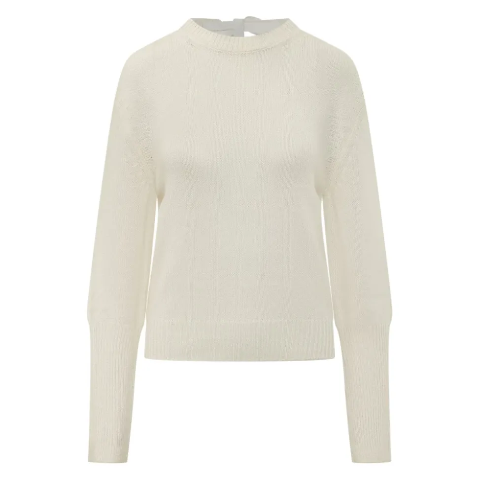 Sweter z detalami w kształcie węzła