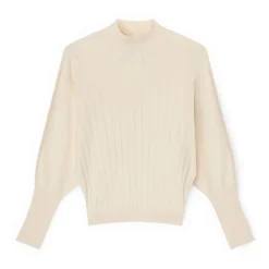 Sweter z dzianiny płaskiej o kroju oversize