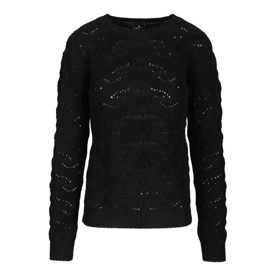 Sweter z mieszanki wełny ze wzorem paisley